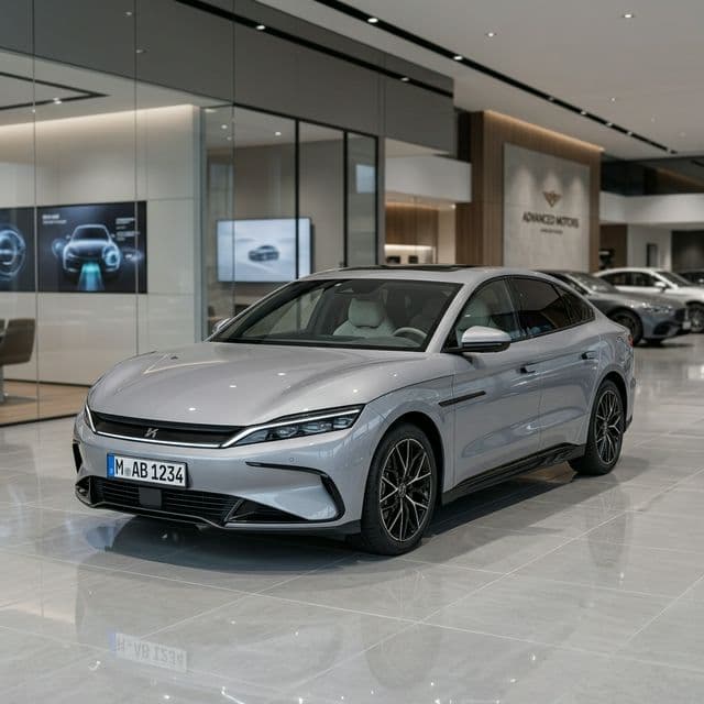 Flagship sedan profile